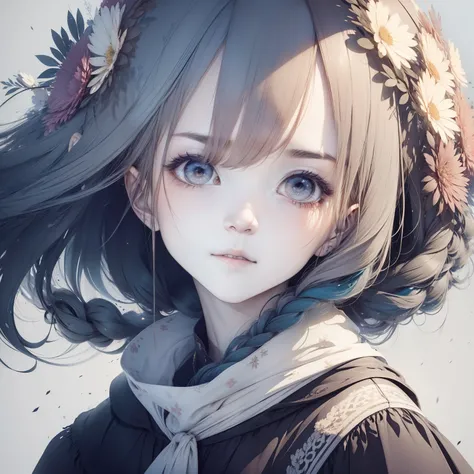 (masterpiece), (best quality), (ultra detailed),(disheveled hair),(illustration), (1girl), (Fashionable clothing), standing, Fashion model, looking at viewer, (interview), (simple background),beautiful detailed eyes, delicate beautiful face, Floating,(high...