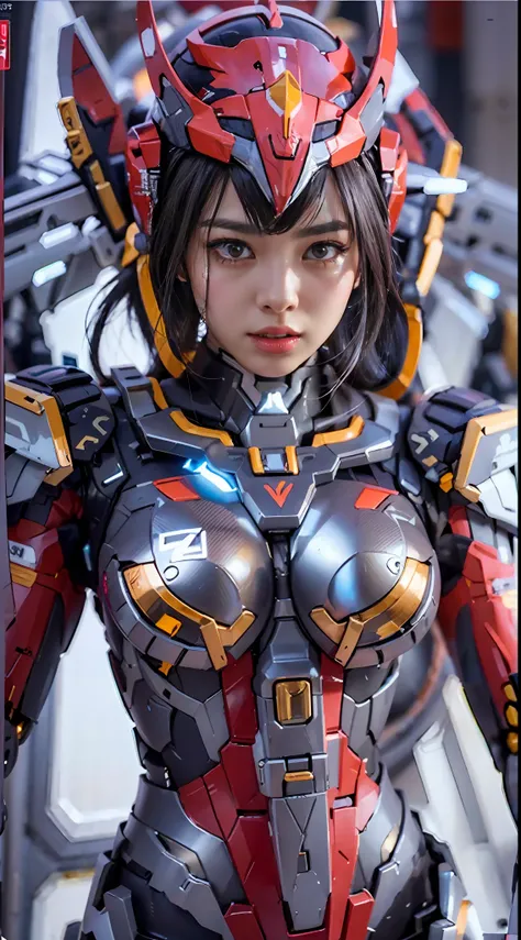 full body view cyberarmor ultraman empress is spreading her wings of light in outer space, ready to leap，the ultra armor ultrama...