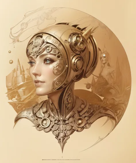 Golden ratio, robot witch, (gorgeous face:1.2), (gorgeous body:1.2), highly detailed, INTRICATE, centered, digital painting, artstation, concept art, smooth, sharp focus, illustration, artgerm, donato giancola, WLOP