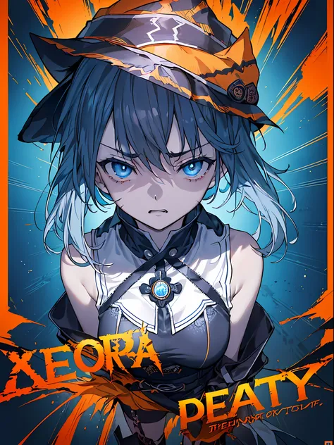 ((((Dramatic)))、(((gritty)))、(((vehement)))Movie poster featuring a young woman as the main character。She wears stylish and edgy outfits、Standing confidently in the center of the poster。Dressed in costume、I have a look of determination on my face。The backg...