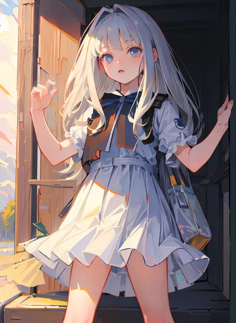 (masterpiece,best quality:1.4),ultra-detailed,illustration,
(solo,1girl,loli:1.2),
Bright, Outdoor, Rural,