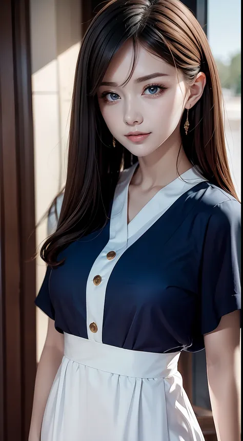 (RAW photos,HighestQuali),Full body like,Inconspicuous uniforms,(realisticlying,realisticlying:1.3),HighestQuali,tmasterpiece,Very fine and beautiful,highly detailed,CG,unified,2k wallpaper,Wonderful,beautifuldetails,tmasterpiece,dynamicposes,HighestQuali...