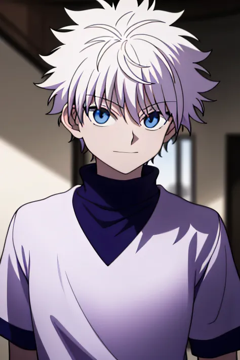 masterpiece, best quality, high quality, 1boy, solo, male focus, looking at viewer, upper body, killua_zoldyck