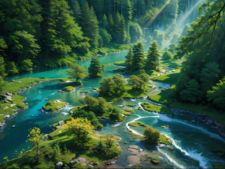 jiuzhaigou is a masterpiece of nature，amazing peaks，the forest is deep and dense，there is "emerald sea、stacked waterfalls、cailin...