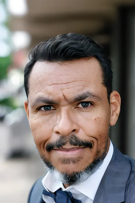 guttonerdjul23, raw photo, portrait of a man with a beard in a grey suite, full sharp, detailed face, blue eyes, (high detailed ...