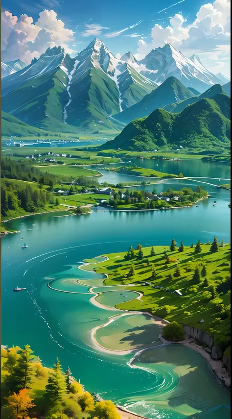 A stunning place,With its magnificent peaks、Known for its crystal clear lakes and pristine forests。The view is very unique,The mountain peaks are towering,Mountains and ravines,Densely forested,The lake is clear,The meadows are lush,Various scenes are inte...