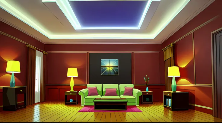 living room interior, 8K, hyper HD, tmasterpiece, highest quality