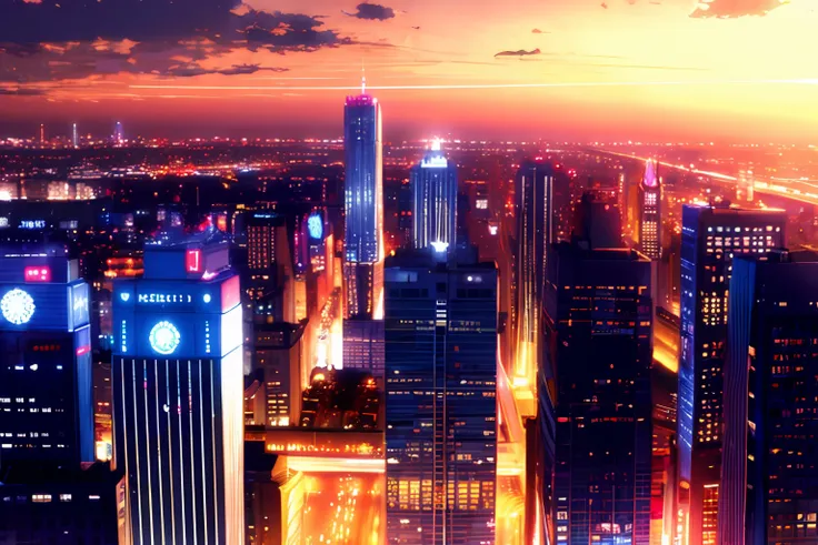 (masterpiece:1.4), (best quality:1.4), city, cityscape, sky, night