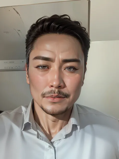 统一 8k 壁纸, ultra - detailed, tmasterpiece, Best quality at best, primitive，tmasterpiece，ultra fine photos，，best qualtiy，超高分辨率，Photoreality，delicated face，Vibrant eyes，（seen from the side），Highly detailed skin，Realistic details of skin，Visible Pore，tack shar...