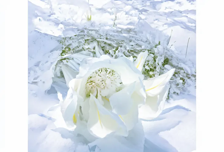 snowdrop，white colors，