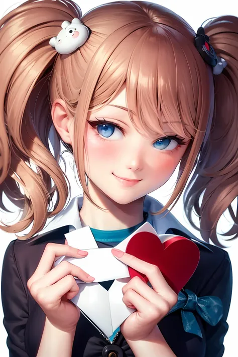 ultra-detailed, masterpiece, highest quality, love letter, pov,smile,blush