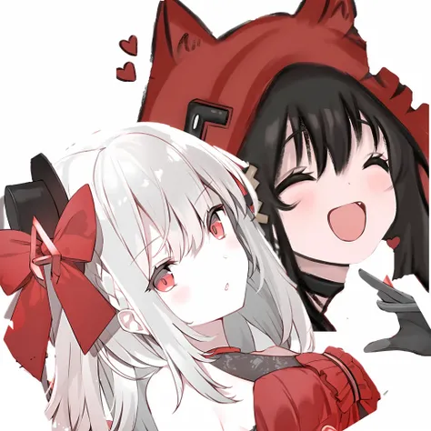 Love Cute Girl Red Hood Love Affectionate