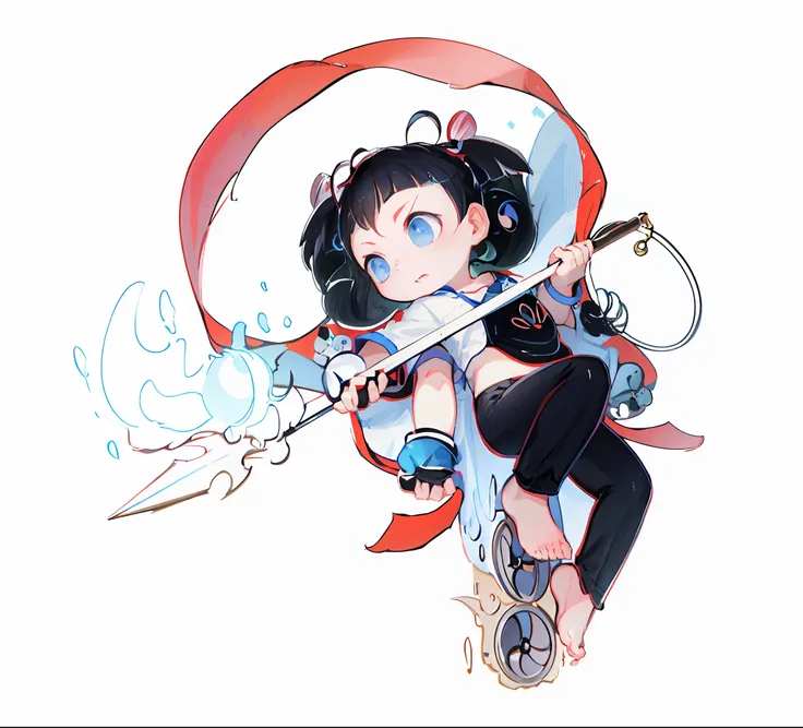 A bare-assed child suspended in the air,Comfortable expression,A boy,Shota,adolable,Six-year-old boy,The barefoot,panoramic lens,full body shot shot,(Libido boy),((Shota)),lotus flower,short detailed hair,Pick dyeing,Bangs between the eyebrows,Hot Wheels,b...