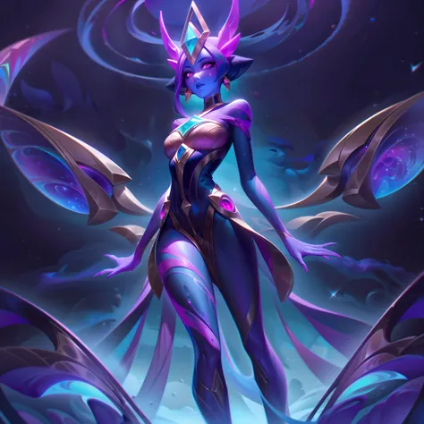 The Epic Skin "Galactic Void Yzarikaela" takes the fearsome champion to an otherworldly dimension, where cosmic forces converge with the void, transforming her into a celestial entity of immense power.
In the splash art, Yzarikaelas appearance undergoes a...