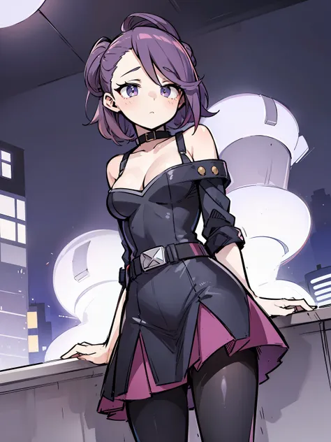 my hero academia style, anime girl, female, wide hips, wide thighs, large breast,