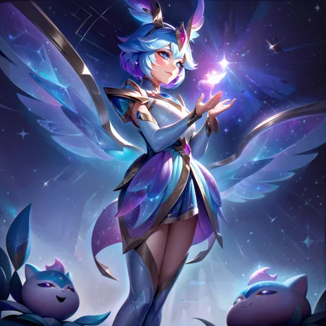 the legendary skin "star guardian baembi" transforms the mischievous forest sprite into a radiant and magical star guardian, emb...