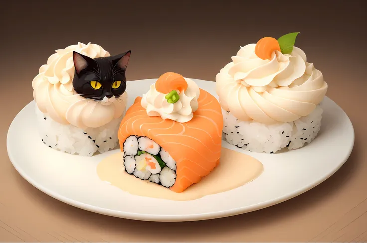 corpo do gato sushistyle com whippedcreamontopstyle