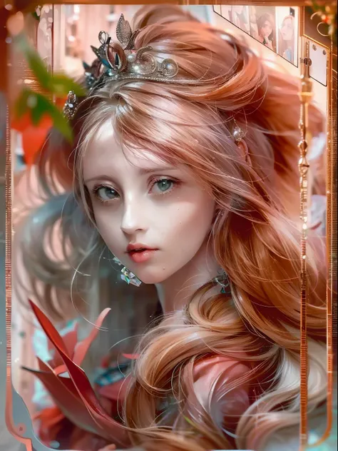 （jogo king card:1.5, simetria rotacional),anna dittmann,minimalist compositions,chama,maga feminina,cocar de cristal requintado,...