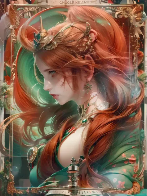 (Jogo King Card:1.5, simetria rotacional),Anna Dittmann,Minimalist compositions,chama,Maga Feminina,Cocar de cristal requintado, requintada armadura de cristal,Fio Eletroluminescente,((LiliArt)),brilho sonhador,arte digital conceitual,vermelho e cinza,(Ver...