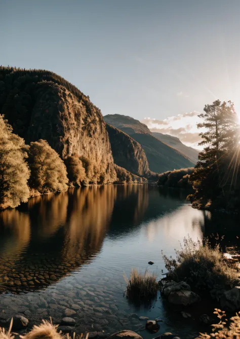RAW photo of a landscape, small details, photorealistic, ultra-realistic photo, 8k uhd, dslr, soft lighting, high quality, film grain, Fujifilm XT3, (masterpiece)