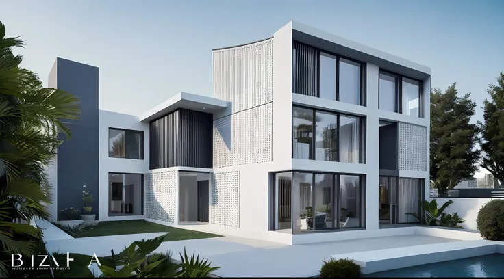 Minimalist architectural exterior,a plant(1:0.5),suns rays,big glass window,Realiy,an award winning masterpiece,The details are incredible,highly detailed,Harpers Bazaar art,fashion magazine,fluency,Clear focus,8K,rendering by octane