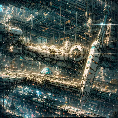 futuristic building,(Masterpiece),(high high quality),Best quality,Real,(Realistic),ultra - detailed,(fulldetail),(4K),8K, scenery, sky, glass, Outdoors, day, blue-sky, Reflection,low angle shot,Reflected light from the surface of the water,Contre-Jour,Ca...