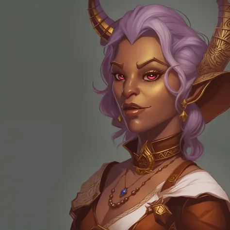 1girl, um personagem do RPG Dungeouns & Dragons, insanamente detalhado, ((((a female tiefling bard)))). Rosto centralizado, Rosto bonito, par de chifres na testa, olhos amarelos, cabelo loiro de fogo, elegante, sexy, corpo esguio, braceletes de couro, rost...