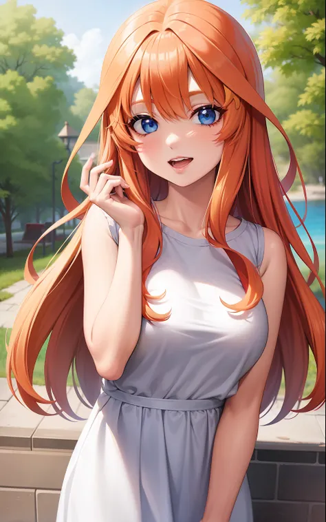 anime girl with red hair and blue eyes with a camera, Atractiva chica de anime, Chica anime con pelo largo, hermosa chica de anime, Chica bonita de anime, Una chica de anime, linda chica de anime, Mejor chica del anime, Anime Moe Artstyle, Anime visual de ...