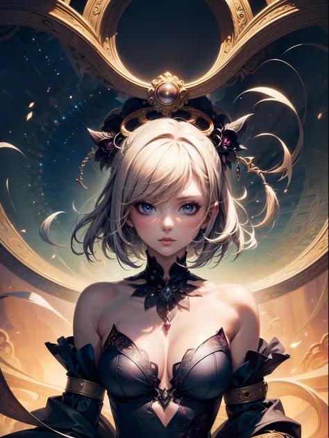 anime,(masterpiece, top quality, best quality, official art, beautiful and aesthetic:1.2), (1girl), upper body,extreme detailed,(fractal art:1.3),colorful,highest detailed,