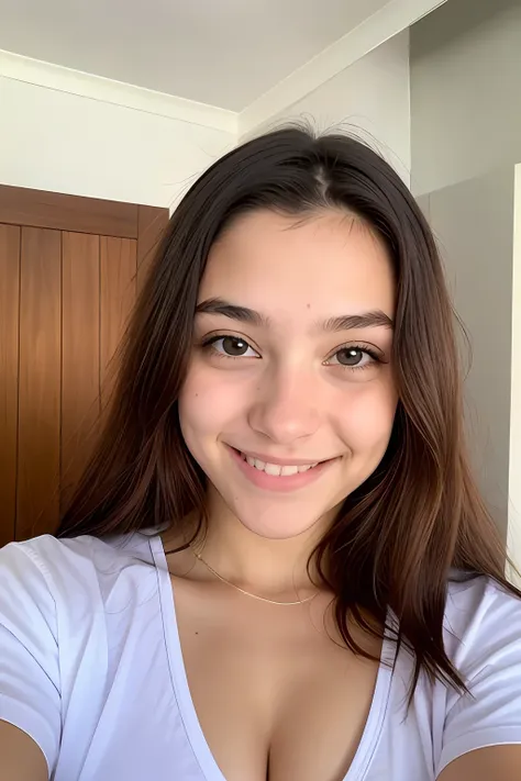 menina tirando foto no espelho, menina tirando selfie, menina feliz, menina ultra realista, menina real, menina perfeita, menina...