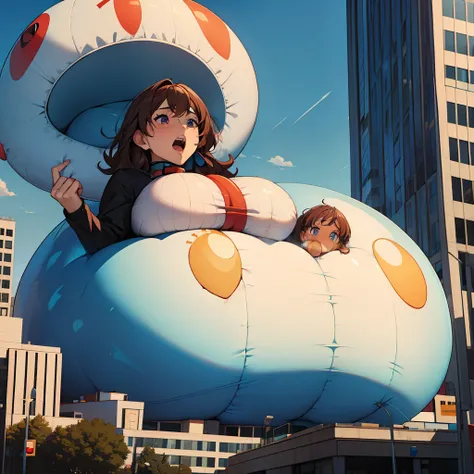 Mother becomes inflatable and begins to devour people