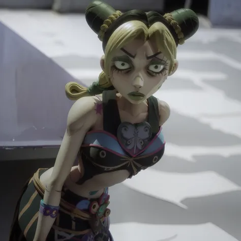 1girl, solo, jolyne_anime  timburton animation