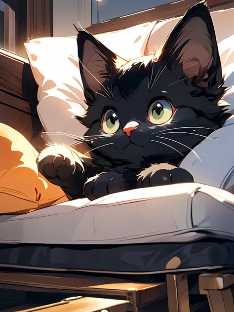 MG mao，Sophisticated visuals，k hd，tmasterpiece，eine Katze，closeup of face，very large eyes，adolable，Extremely cute，
