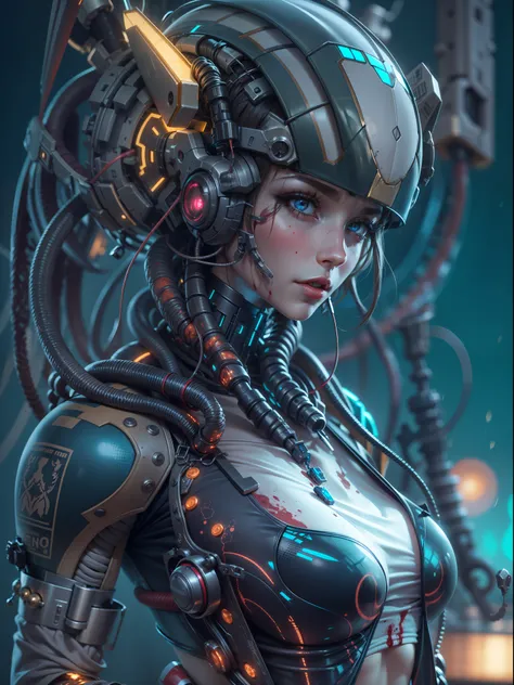 1mechanical girl,((ultra realistic details)), portrait, detailed face,global illumination, shadows, octane render, 8k, ultra sha...