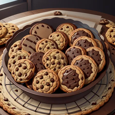 large amount of cookies