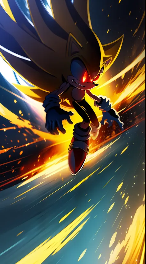 sonic super sayayin como protagonista principal, sonic would become a legendary-level super saiyan. its already incredible speed...