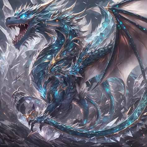 The CrystalDragon Diamat, masterpiece, best quality