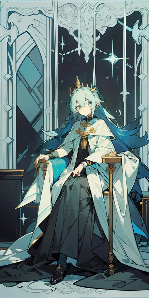 Libido boy,Black Emperor,diadems,Majesty,On the throne,Black tones