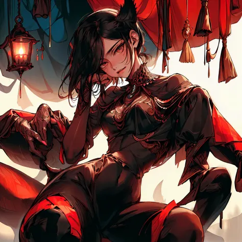 "((MaestradePesadilla)), calidad suprema, ultra detallado, estilo realista, escenario oscuro, mujer misteriosa, pelo largo y liso, ojos penetrantes, mirada seductora, postura provocativa, vestido ajustado, sombras intensas, Captivating atmosphere, Enigmati...