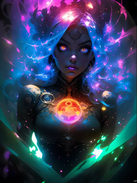 (Masterpiece:1.2), best quality, (illustration:1.2),eye focus,(Masterfully crafted Glow:1.3), (ultra-detailed), hyper details, (delicate detailed), (intricate details), (cinematic light, best quality Backlights), clear line,solo female,(Fear,Nightmare,Tens...