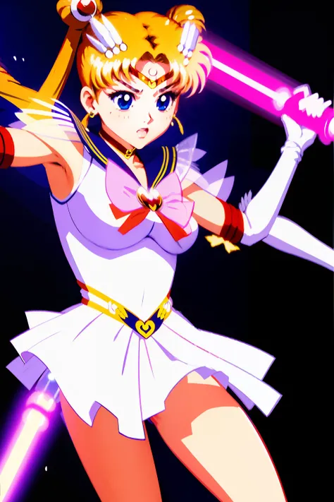 SMUsagiTsukino showcasing her skills with a lightsaber swinging