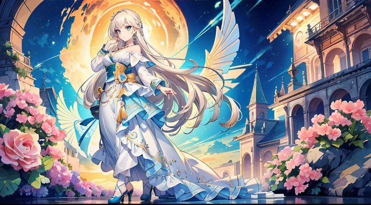 (Masterpiece:1.3),(Best quality:1.3),(High quality:1.3),(8K),(large-scale masterpiece Digital art),(Detailed manga illustrations),(Intricate details:1.3),(Ultra-detailed:1.3),(illustration:1.3),(Sharp focus:1.3),(Natural lighting:1.05),(Vivid colors:1.8),(...