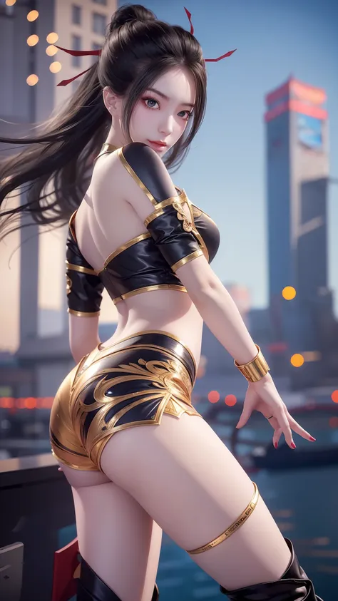 Close-up of a woman in a short skirt standing on a boat, Extremely detailed Artgerm, Range Murata and Artgerm, Style Artgerm, art-style, trending artgerm, beautiful and seductive anime woman, IG model | Art germ, Artistic germ style, 《overwatch》Anna, like ...