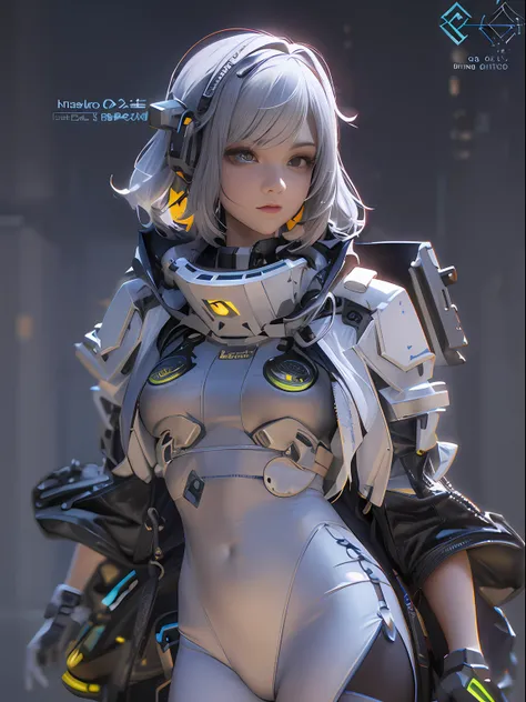 3D, A beautiful cyberpunk female image,hdr(HighDynamicRange),Ray traching,NVIDIA RTX,Hyper-Resolution,Unreal 5,Subsurface scattering、PBR Texture、post-proces、Anisotropy Filtering、depth of fields、maximum definition and sharpness、Many-Layer Textures、Albedo e ...