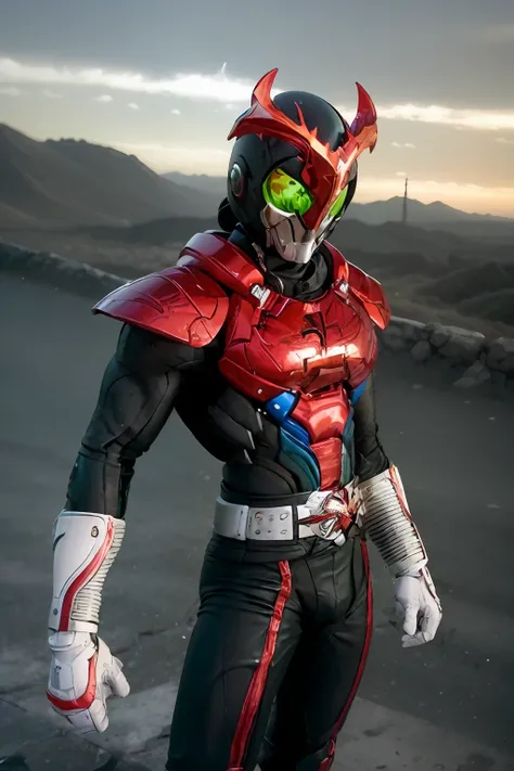 stronger kamen rider , (en la ciudad de nueva york:1.4),(foto raw, la mejor calidad),(((postura de lucha:1.4))),((mitad del cuer...