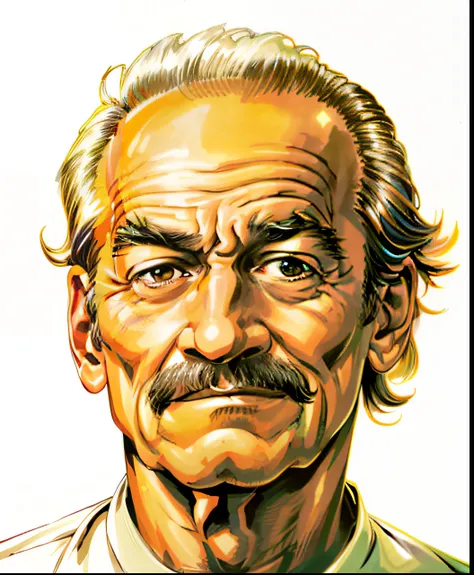 Imagem de um homem de cabelos brancos e gravata, O olhar de um idoso, scariest looking man alive, Animatrônico Bill Murray, um velho, basil gogos, old man, florida man, Directed by: Haroldo Elliott, mario martinez, Milt Bruto, um homem de 80 anos, directo,...