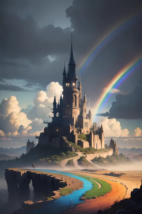 somewhere over the rainbow, concept art, 4k