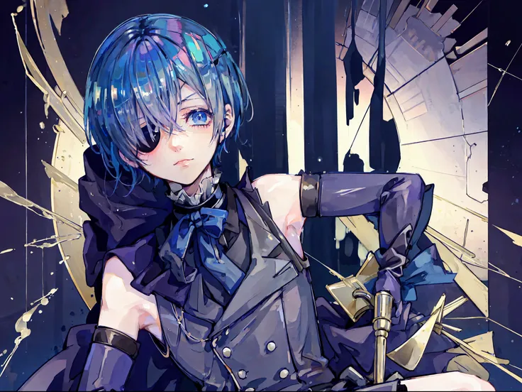 Ciel phantomhive, armpit, , raped, in public, 1boy, covered in cum, ((4k, high quality))