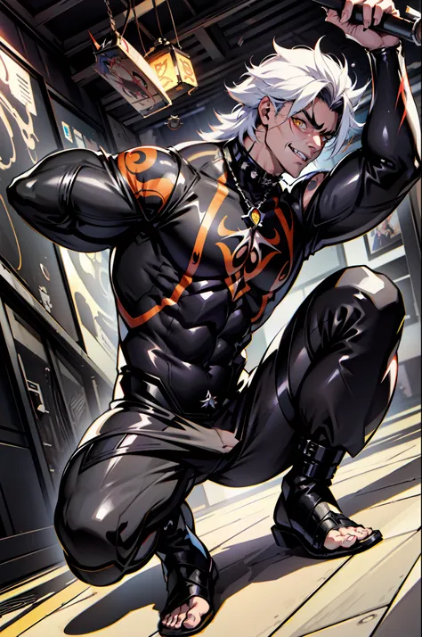 《the original god》arataki kazuto , male people， chest muscle， sexy , venom symbiote for your body, black mucus of the body , int...