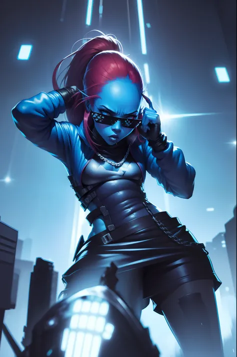 A solo hip hop gangtsa shot featuring
blueskin undyne the undying showcasing her skill as a rapper.. badass on the mic spitting sick ass bars yo !" DealWith